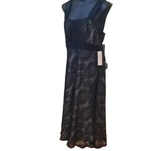BANDOLINO Black Lace Dress Size 10